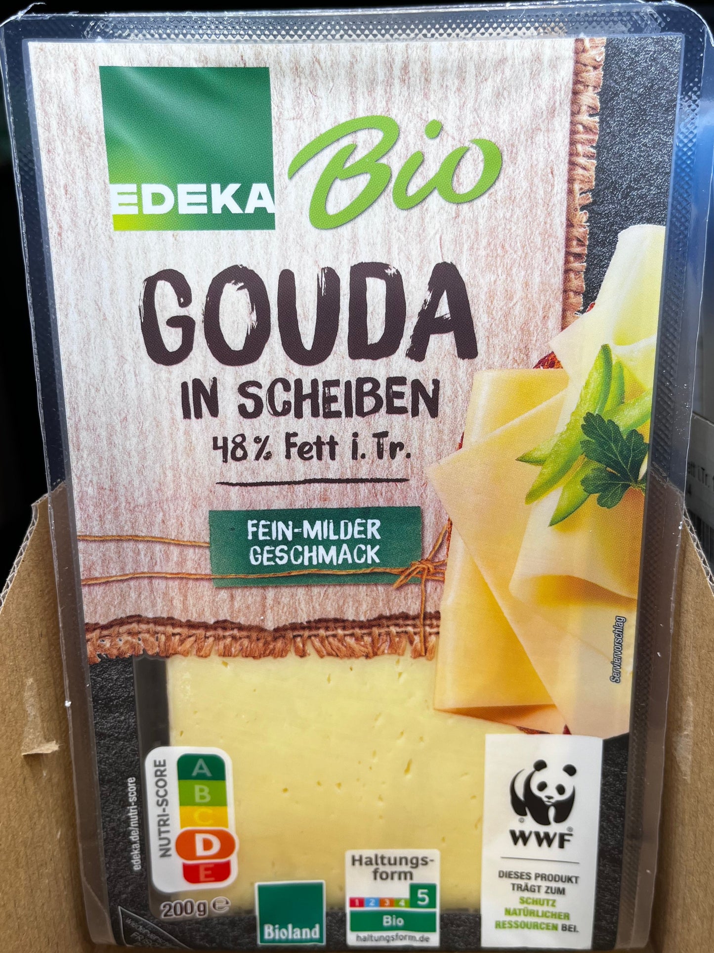 EDEKA Bio Gouda in Scheiben 48% Fett