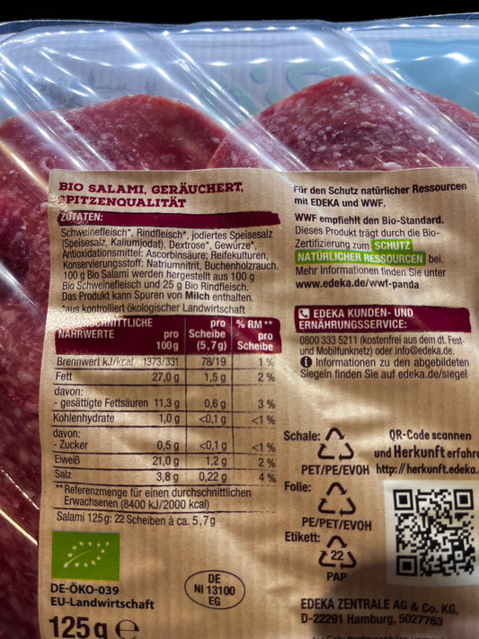 EDEKA Bio Salami