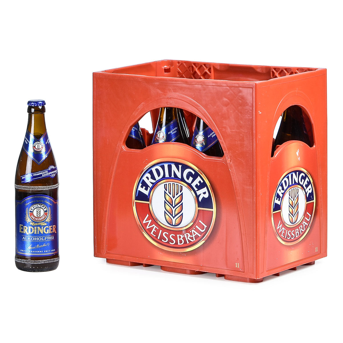 Erdinger Alkoholfrei 11x0,5l Flasche inkl. Pfand