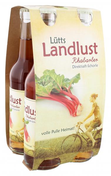 Lütts Landlust Rhabarber 4x0,33l Flasche inkl. Pfand